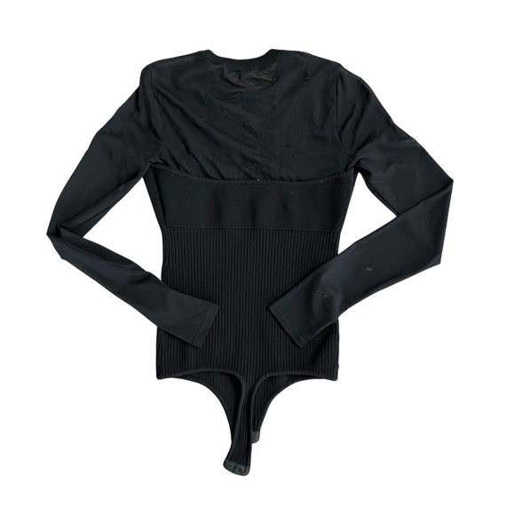 Express Mesh Detail Thong Bodysuit - Picture 5 of 8